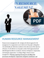 Human Resource Management: BY:-Kanika Aggarwal Rupakshi Sakhuja Ritika Aggarwal Nupur Verma