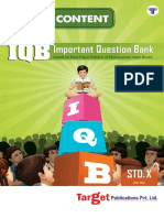 STD 10th Iqb Geography English Medium MH Board