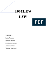 BOYLE'S LAW Group 1