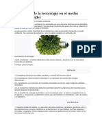 El Impacto de La Tecnología en El Medio Ambiente