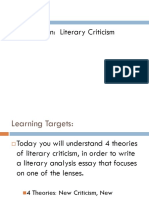 Literary Criticism Lenses