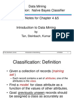 Data Mining Classification: Naïve Bayes Classifier Lecture Notes For Chapter 4 &5