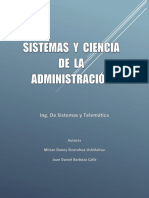 Sistemas y Ciencia de La Administración