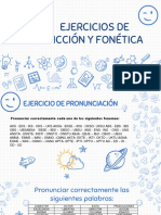 Ejercicios de Dicción y Fonética