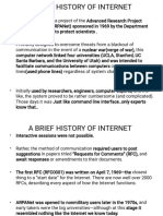 A Brief History of Internet PDF