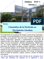 Semanas 1-2-2019-1 Cinematica de La Particula PDF