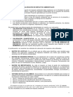 Métodos de Valoración de Impactos Ambientales