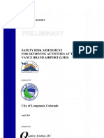 Safety Risk Assessment For Skydiving Activities at Vance Brand Airport