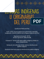 Ley de Lenguas Indígenas U Originarias Del Perú