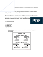 Mechanisms of Wear in Tribology