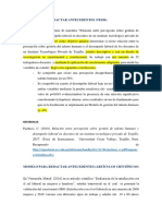 Modelo para Redacción de Antecedentes o Trabajos Previos