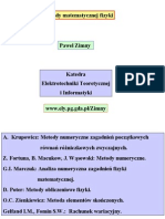 Metody Matematycznej Fizyki - Zimny