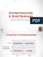 Entrepreneurship & Small Business: Chapter 4: Discovering A Business Idea