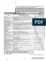 Programa de Mantenimiento t650-119