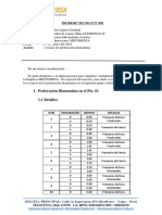 Informe 002-Avance de Perf Diamantina