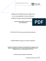 Estructura de Trabajos de Investigación en El Aula