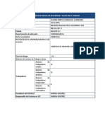 Informe Diagnostico Inicial de Seguridad y Salud en El Trabajo