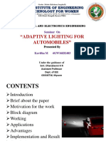 Adaptive Lighting For Automobile