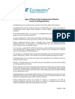 Advantages of Rotary Positive Displacement Blowers Versus Centrifugal Blowers