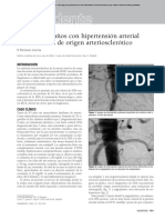 Residente: Varón de 63 Años Con Hipertensión Arterial Vasculorrenal de Origen Arteriosclerótico