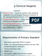 Handling Chemical Reagents: Reagent Grade