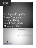 Deploying PeopleSoft Image and Using PUM To Apply Updates