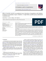 Effect of Aerobic Exercise On Peripheral Nerve Functions of Population With Diabetic Peripheral Neuropathy in Type 2 Diabetes: A Single Blind, Parallel Group Randomized Controlled Trial