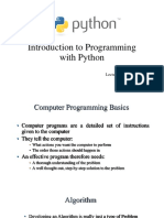 Introduction To Programming With Python: Lecturer: Chittesh