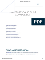 Matemática - o Guia Completo! - Stoodi