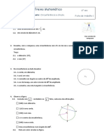 6 Ano - Mat - Círculo Circunferência Cordas e Retas