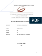 Topografia I. Metodos de Levantamiento Topograficas