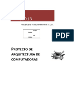 Proyecto de Arquitectura de Computadoras