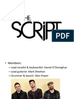 The Script Presentation Favorite Band