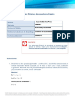 Alejandro Sánchez Pérez - Sistema de Ecuaciones Lineales