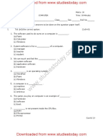 CBSE Class 3 Computers Question Paper Set A - 0