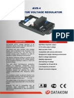 AVR-4 Alternator Voltage Regulator: Description Features