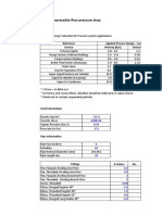 Pressure Drop in Pipes Calculation