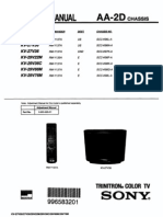 Sony KV-27V26 - KV-27V36 - KV-29V22M - KV-29V36C - KV-29V66M - KV-29V76M Ch-Aa2d