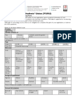 University of York Students' Union (YUSU) : Equal Opportunities Monitoring Form