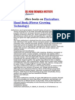 Industrial Project Books On Floriculture Hand Book (Flower Growing Technology)