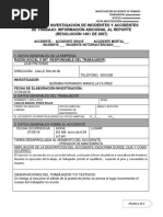 Modelo Informe Investigación Accidente