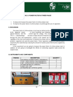 Experiment No. 5: Power Factor in Three-Phase Circuit I. Objectives