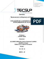  Eficiencia Intercambiado de Calor