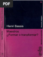 Bassis Henri Maestros Formar o Transformar PDF