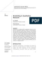 Bracketing in Qualitative Research