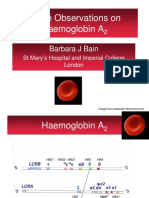 Interpret HbA2 With Caution Per DR Barbara Bain