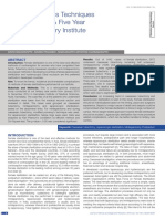 Trends of Various Techniques of Tubectomy: A Five Year Study in A Tertiary Institute