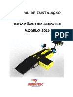 Manual de Instalação Dinamômetro Servitec MODELO 2010