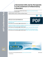 Naturally Fermented Milk and Its Therapeutic Potential in The Treatment of Inflammatory Intestinal Disorders