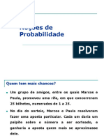 Noções de Probabilidade